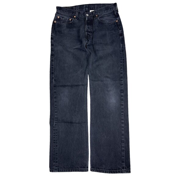 Y2K Levis 501 Jeans Men's Cotton Button Fly Straight Leg 32/31 - Picture 3 of 16